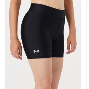 Under Armour Women's sz XL Black Mid Rise 4.5" Shortie Compression Shorts New